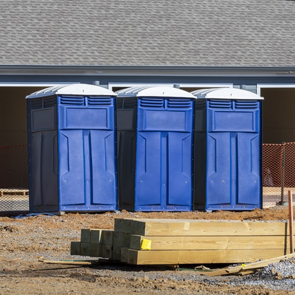 how do you ensure the portable restrooms are secure and safe from vandalism during an event in Palatine Bridge